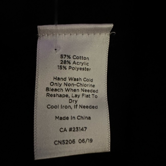 Talbots Black and White Nordic Pattern Sweater - Picture 6 of 6